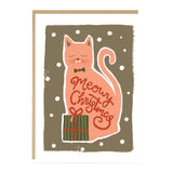 Pink Cat Meowy Christmas