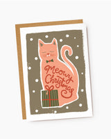 Pink Cat Meowy Christmas