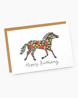 Floral Birthday Horse