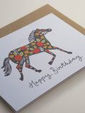 Floral Birthday Horse