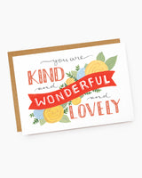 Kind, Wonderful & Lovely