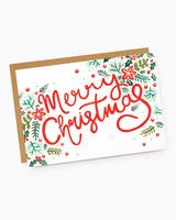 Merry Christmas Traditional Red Lettering