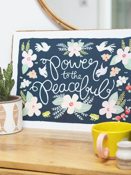 Power To The Peaceful Art Print