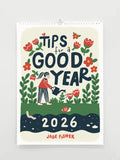 Tips For A Good Year 2026 Wall Calendar