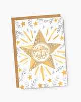 Gold Star Christmas Wishes